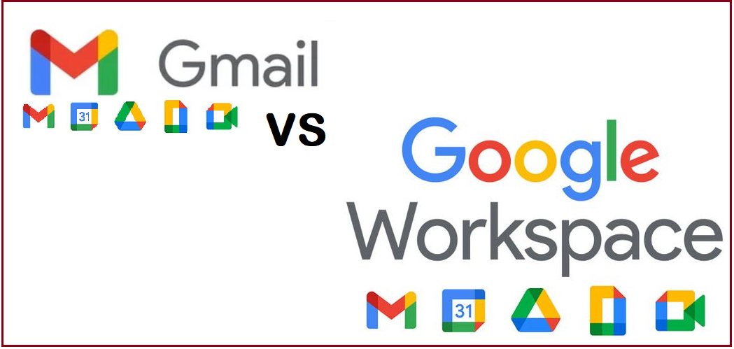 Gmail vs Google Workspace - Import Gmail