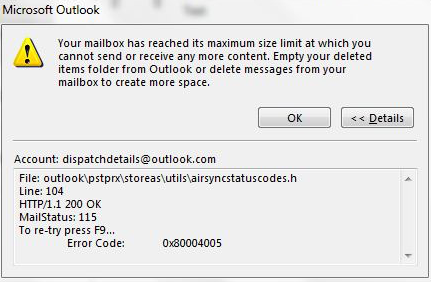 mailbox-has-reached-its-maxium-size-fix-issue-outlook