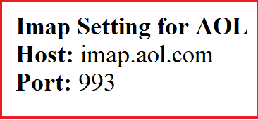 aol-imap-setting